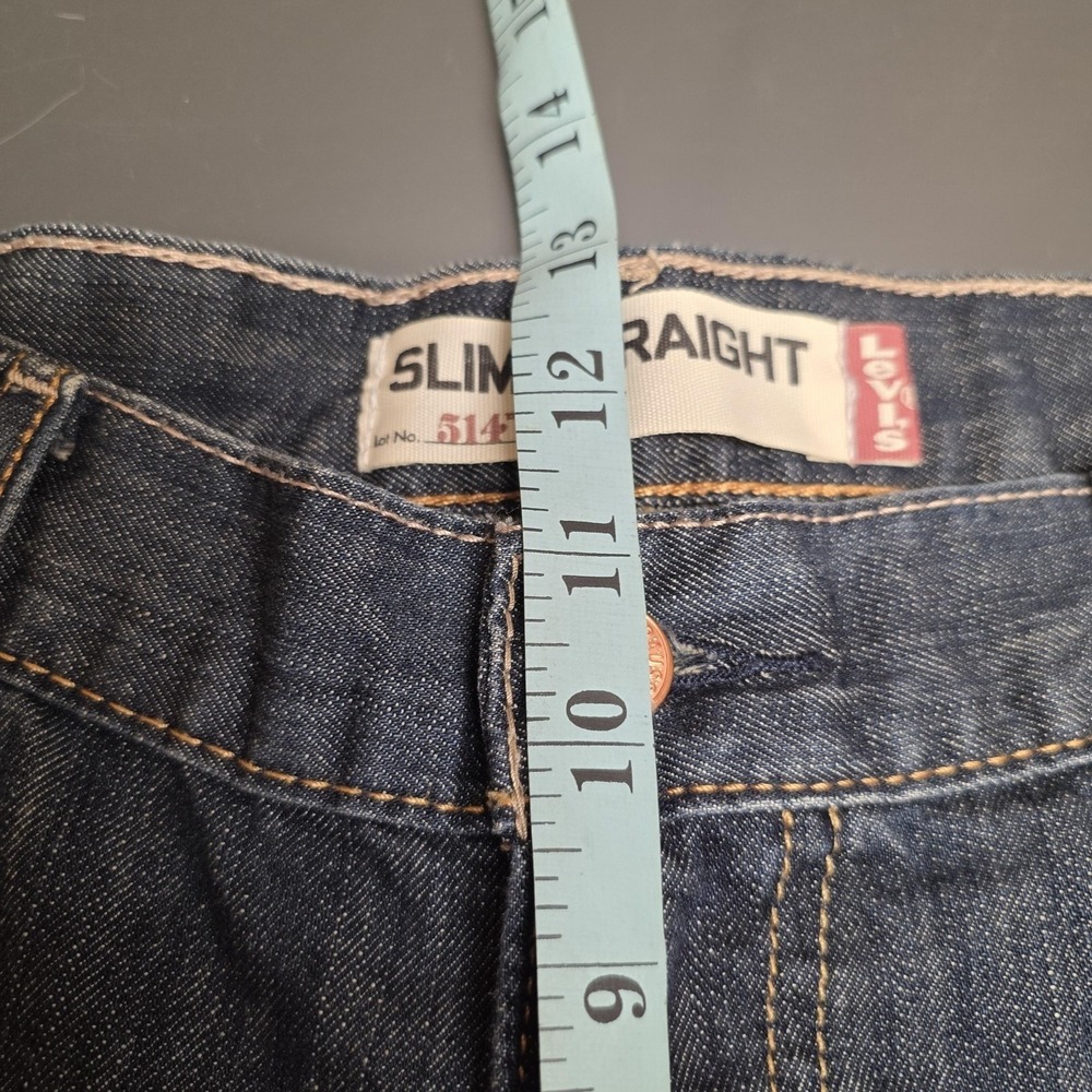 Levis 514 Jeans Mens 36x32 Blue Medium Wash Slim Straight Denim Classic Casual - Picture 7 of 10